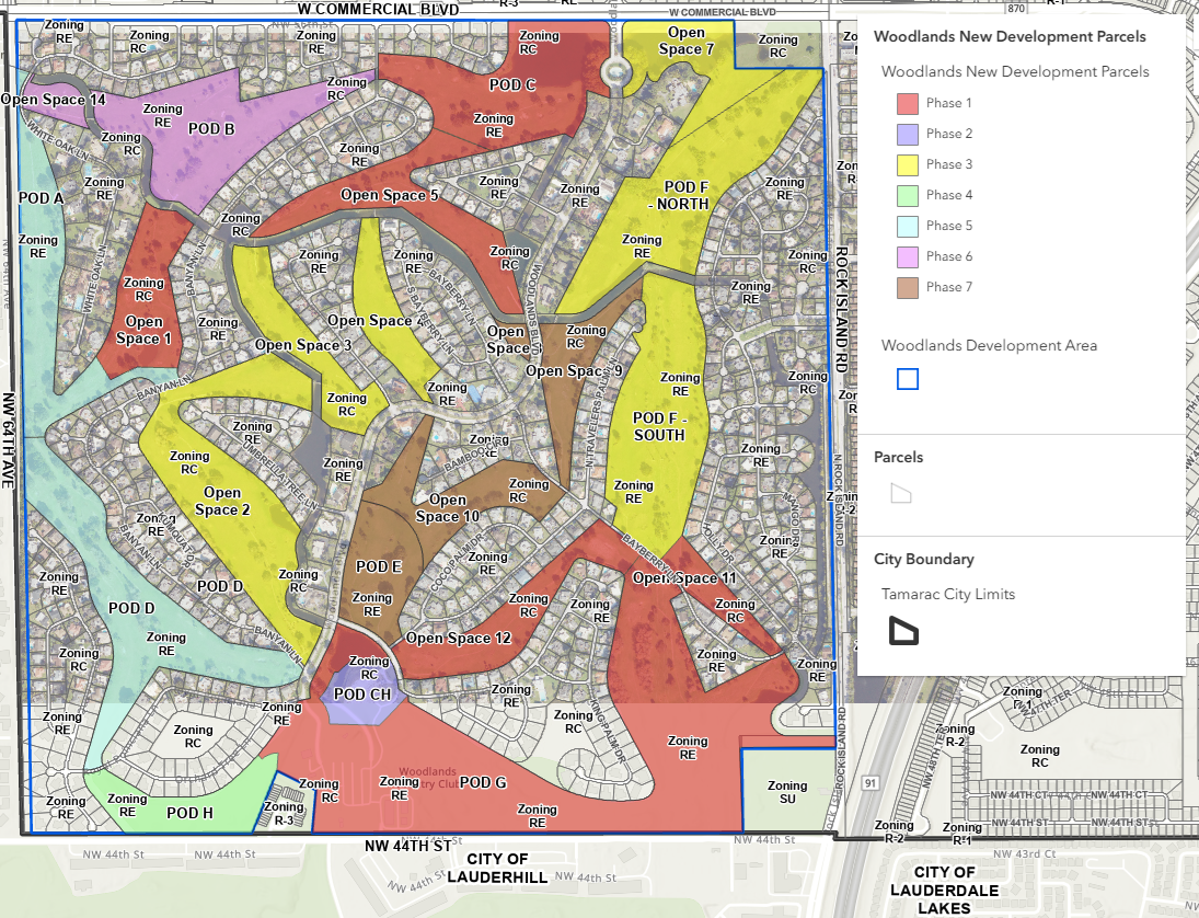 Woodlands Development Map