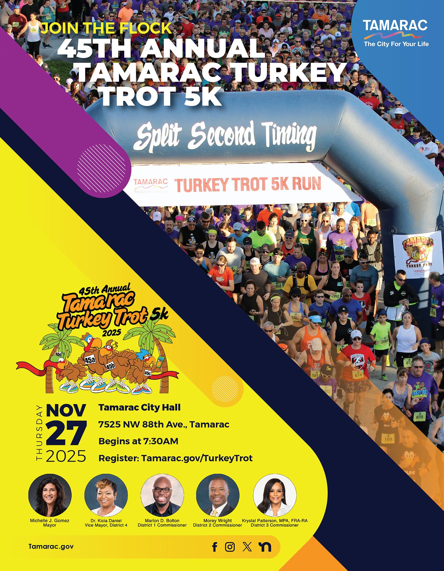 Group of persons running